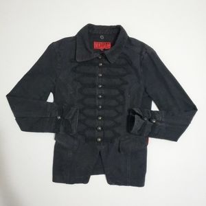 TRIPP NYC Ringmaster Goth Military Jacket Black M